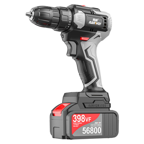 Nanwei Wholesale Industrial Grade Power Tools Brushless Hand Drill Rechargeable High Power Impact Drill Electric Screwdriver