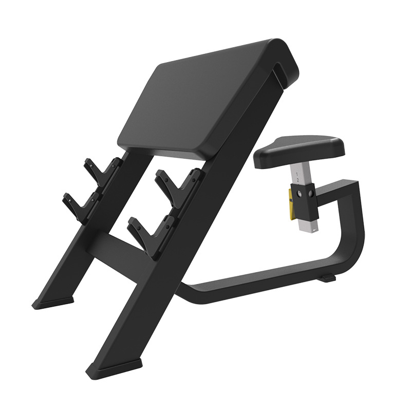 Equipo de ejercicios comerciales silla pastoral taburete pastoral entrenamiento bíceps entrenador de elevación de brazo elevación de flexión