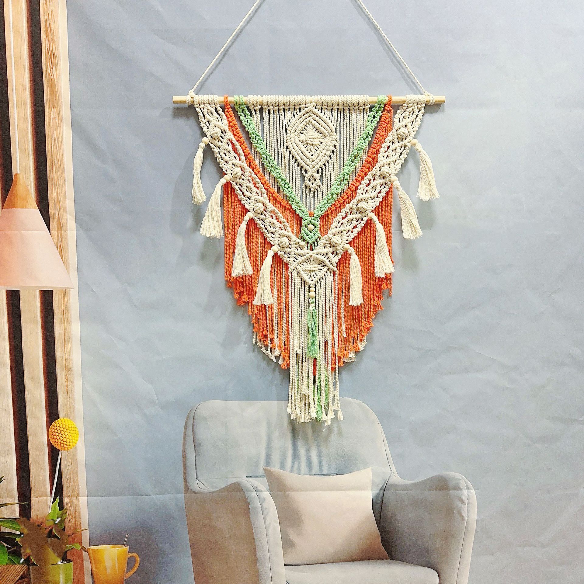 (Cross-border trading), woven tapestry handmade, pendant with tassels for hotel, new collection