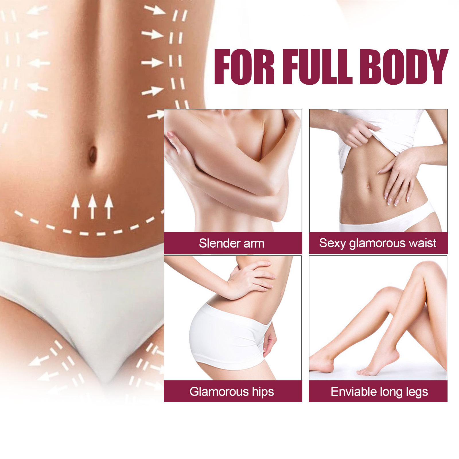 L'huile essentielle de modelage du corps EELHOE soulève, raffermit le corps, nourrit la peau et masse la taille pour modeler les muscles des jambes_voghion.com