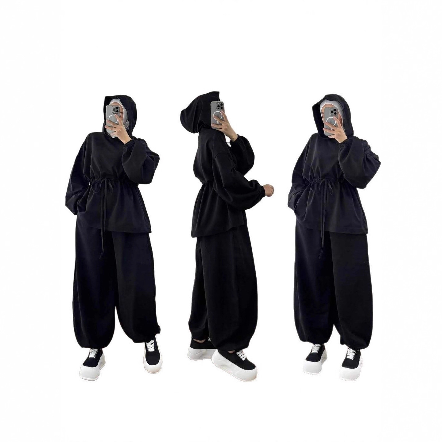 Cross-border 2025 Fall/Winter New European American Foreign Trade Women's Clothing Commuting Sports Casual Hooded_ecoleips.com