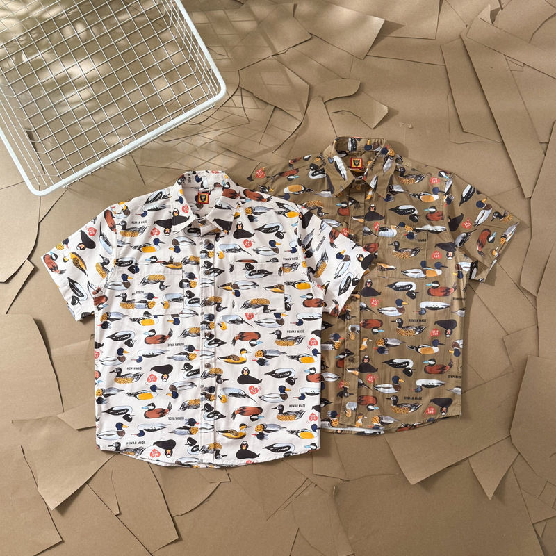 Foreign Trade Huma Duck All-Over Camouflage Print Couple Style Short-Sleeved Shirt T-Shirt Twill Casual Holiday Style Foreign Trade Huma Duck All-Over Camouflage Print Couple Style Short-Sleeved Shirt T-Shirt Twill Casual Holiday Style