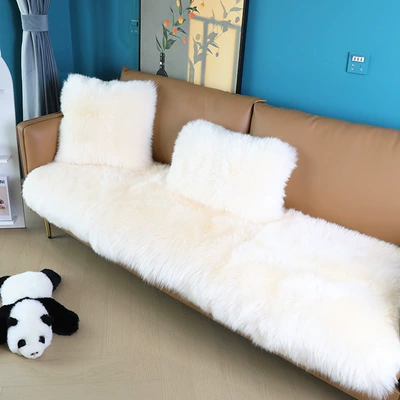 Pure Wool Sofa Cushion Australian Wool pad - 40120cm-rectangle-off-white-australian-sheepskin