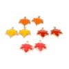 Factory direct selling DIY jewelry dripping alloys Maple leaf fallen leaves Amazon accessories necklace keychain