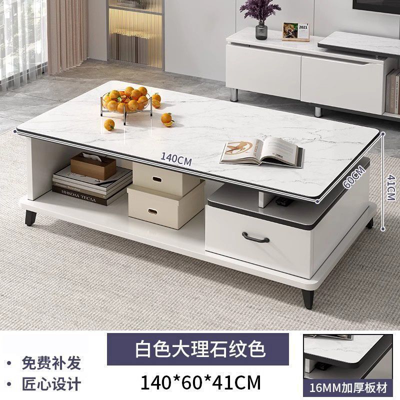 [기본모델] 140cm 흰색 대리석 패턴 두꺼운 판