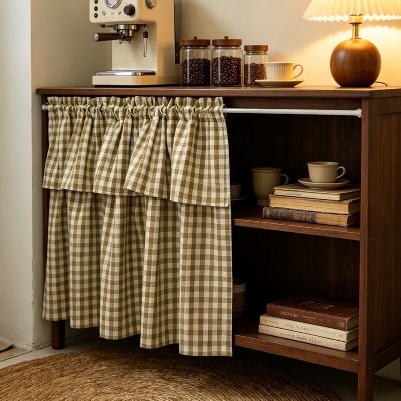 Cross-border ready-made short curtains, country farmhouse style kitchen curtains, coffee curtains, short curtains, oven curtains, washing machine curtains, stove covers Cross-border ready-made short curtains, country farmhouse style kitchen curtains, coffee curtains, short curtains, oven curtains, washing machine curtains, stove covers