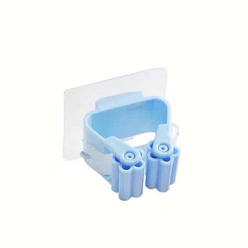 Mop rack, punch-free hook, mop fixing buckle, broom wall-mounted storage rack, wall bathroom artifact storage
