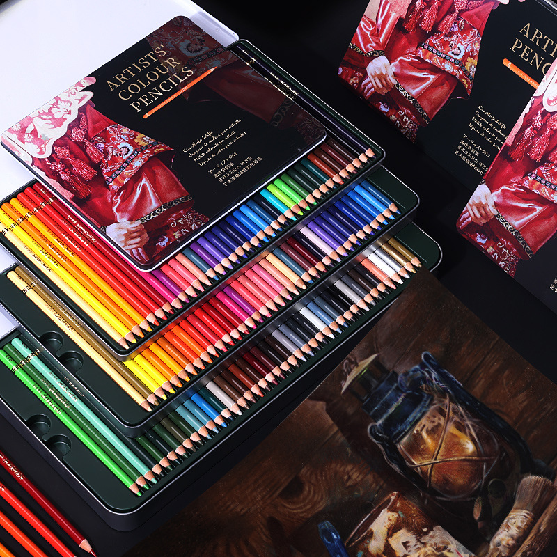 Xiu Pu Le Carle aceite de plomo de color lápiz de color pintado pintado a mano artístico especial 48 color 120 color