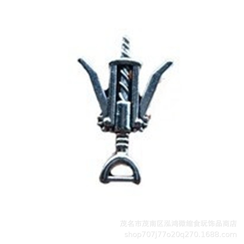 Pequeño paño bebé casa accesorios DIY mini miniatura comida y juego modelo simulación botella de vino abridor aleación artículos pequeños adornos