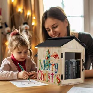 New Outdoor Letter Box Book Atlas Storage Box Mail Display Exchange Box Acrylic Storage Wooden Box