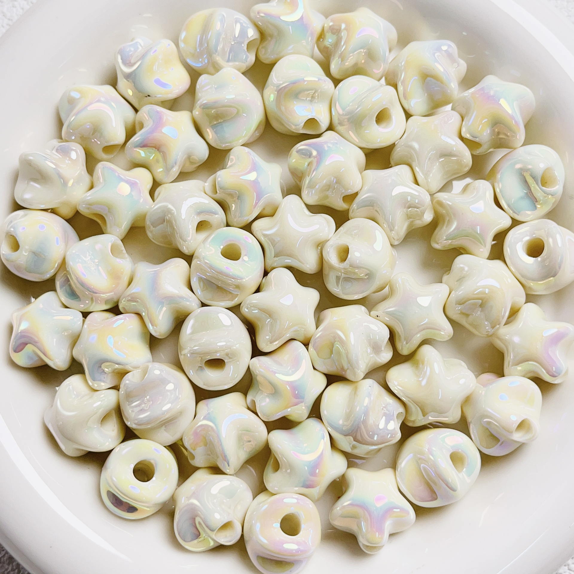12g Weight Beads Jewelry Making Type DIY Jewelry Accessories Classification Smooth Embellishment 10 PCS/Package Quantity Acrylic Material Pentagram Pattern All Seasons Season UV plating Design Cute Style 10 PCS/Package Acrylic Pentagram Smooth DIY Jewelry Accessories Beads 11