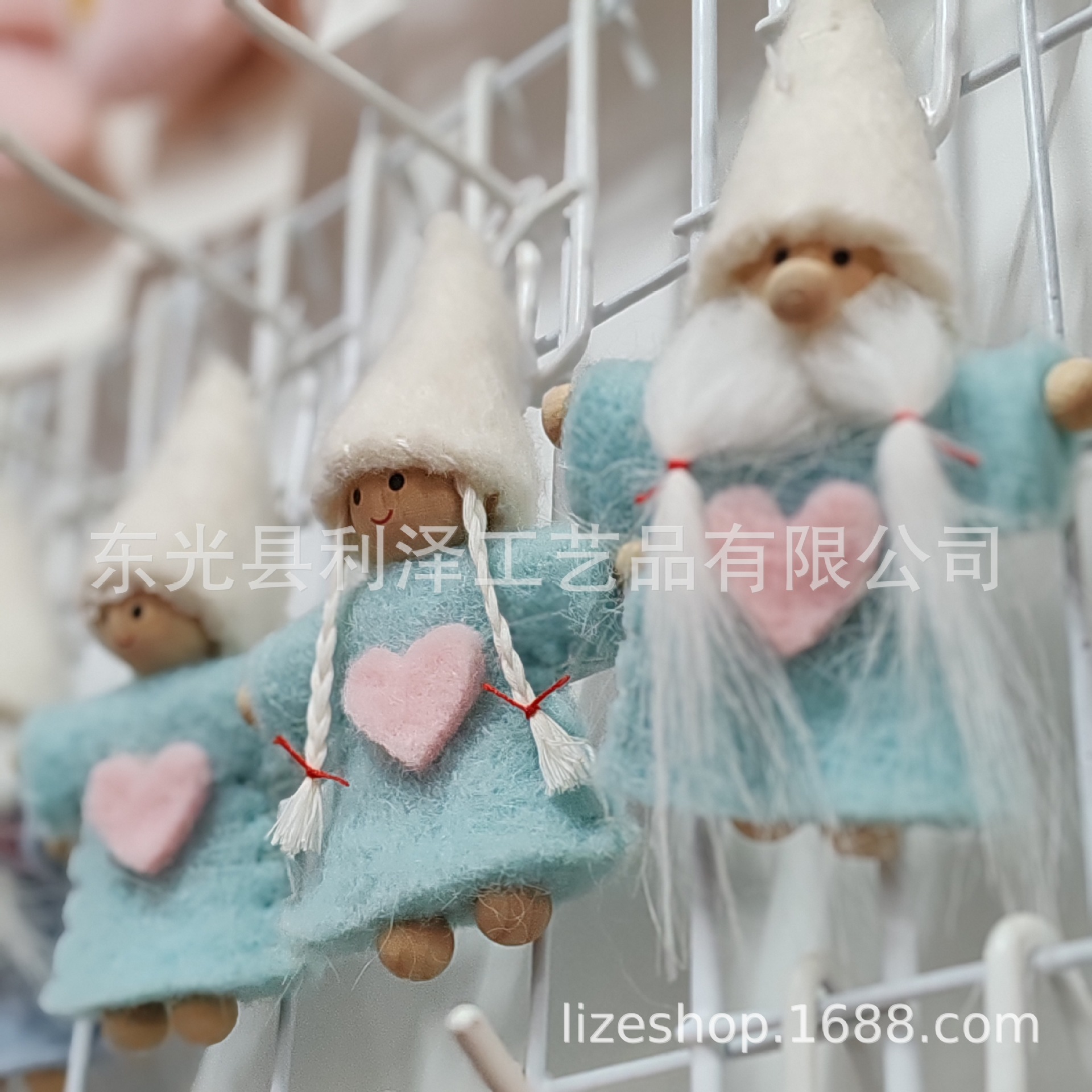 圣诞树天使挂件  圣诞树装饰品天使挂件 无纺布天使angel