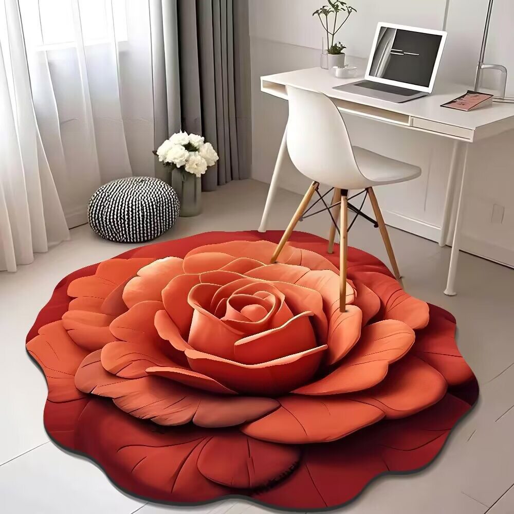 Luz de lujo 3D visualización floral alga barro alga alfombra decoración alfombra de secado rápido absorción de agua dormitorio alfombra de cama antideslizante