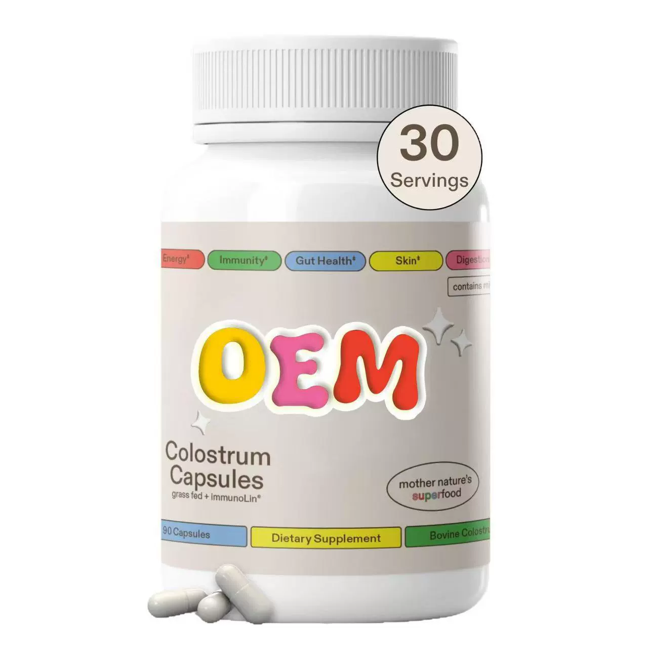 Капсулы с добавкой из коровьего молозива, популярные на Amazon, экспортные товары