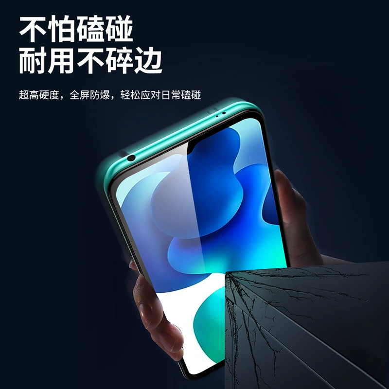 [Подходит для Redmi 14R 13C 12R полный экран 10XPro защитное стекло, Redmi9 8A 7, HD 10A стеклянная пленка 6]