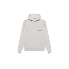 Essentials-SS22 - フロントとリアの植毛プリント プルオーバー フード付きスウェットシャツ HOODIE