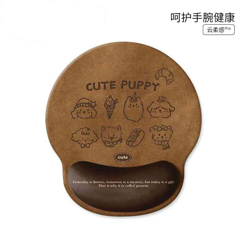 漫画かわいい子犬リストガードマウスマット女の子保護リストサポート一体型コンピュータキーボードパッドデスクパッド|undefined