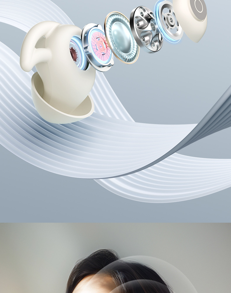 Auricolari Bluetooth in-ear a lunga durata, ideali per dormire, compatti e ultracompatti._voghion.com