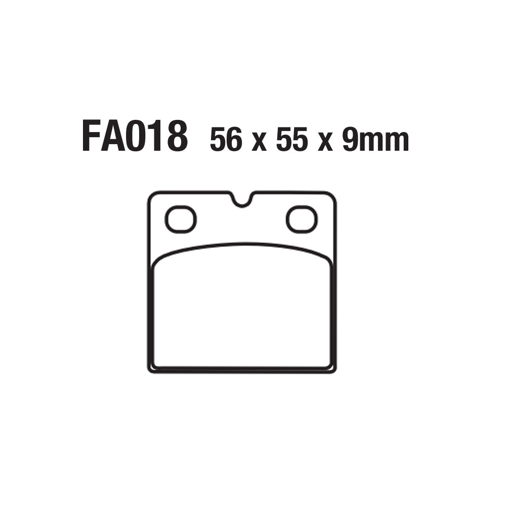 Paña de freno para motocicletas Paña de freno para freno para freno para motor FA018 K R 45 65 75 80 100 GS GT