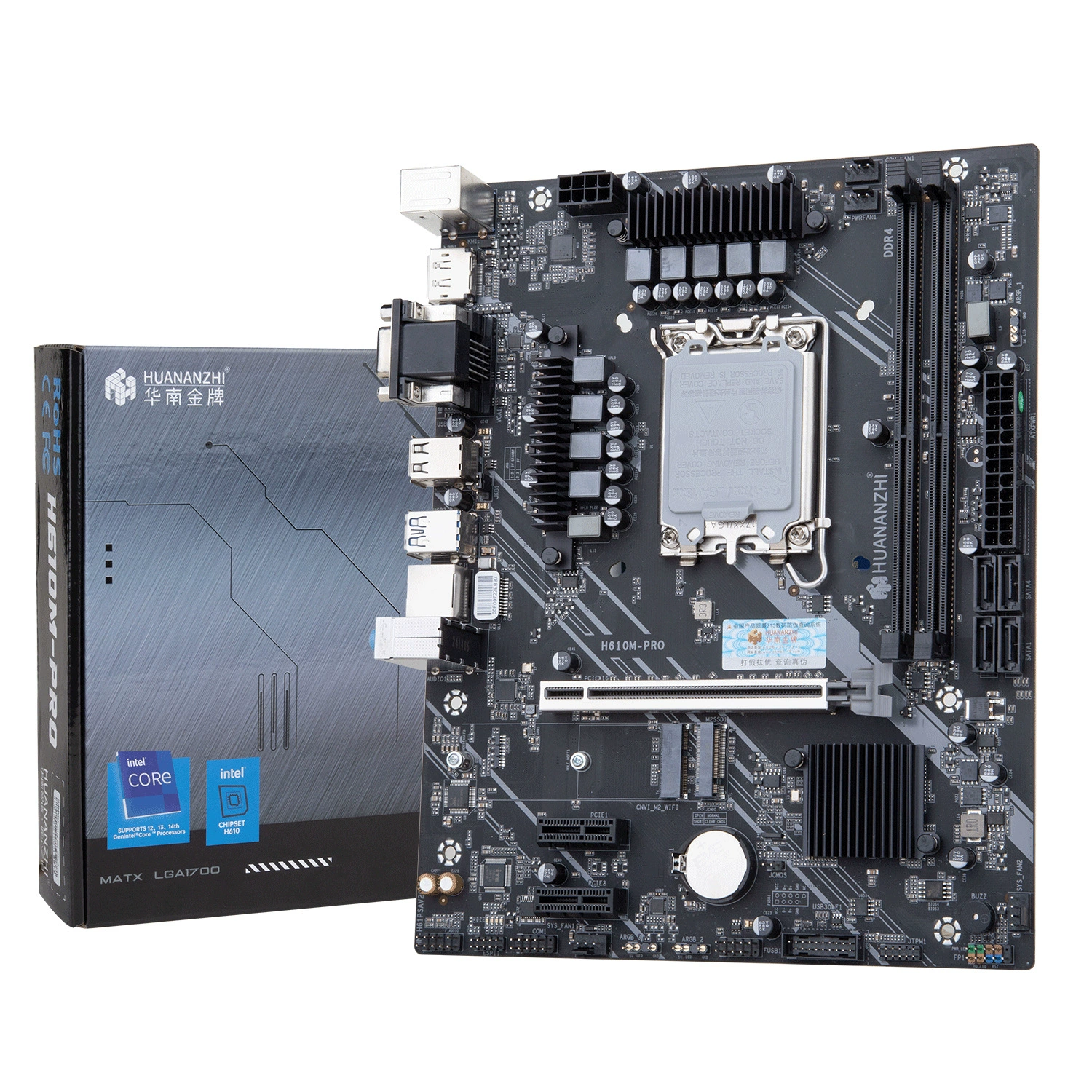 Материнская плата H610M-PRO LGA1700 DDR5 64GB для настольного ПК, Black Myth Wukong, игровая