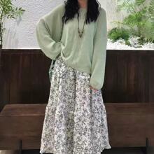 韩系慵懒风马海毛镂空毛衣女春夏秋新款超好看温柔气质针织上衣薄
