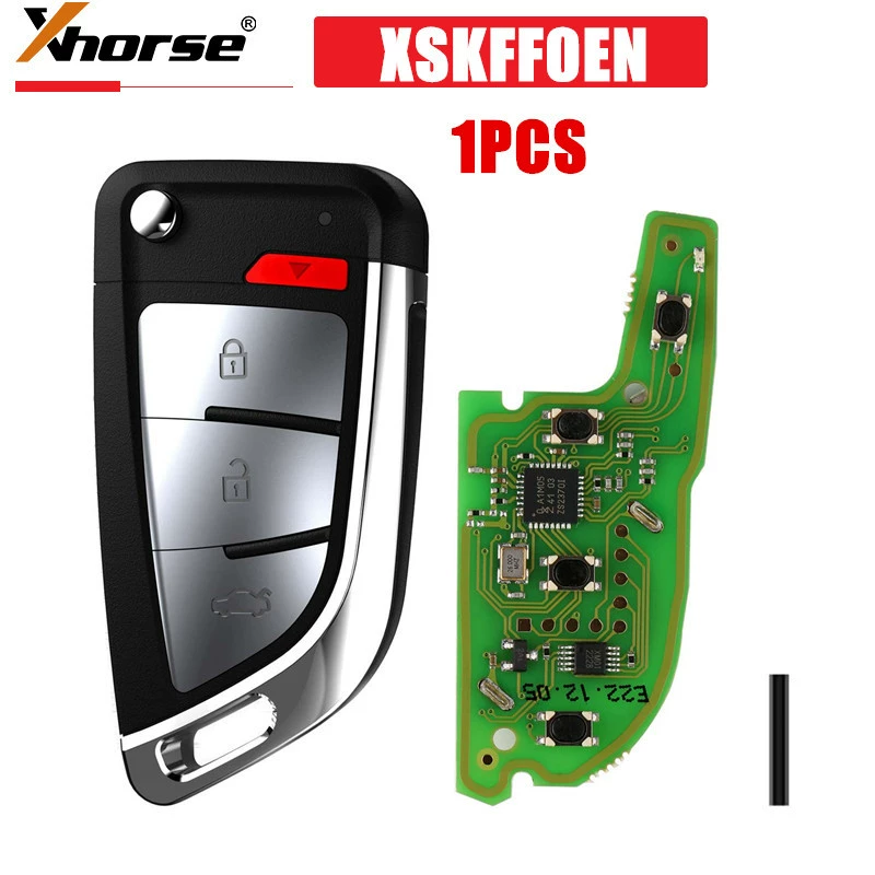 Xhorse XSKFF0EN Пульт дистанционного управления с 4 ключами Автомобильный ключ Зарубежная версия