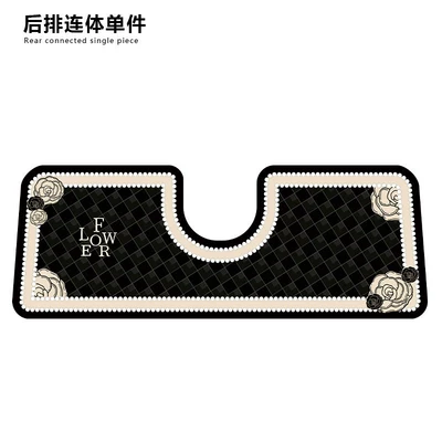 Car Carpet | car mats, special anti-dirt floor mats - small-fragrant-pearl-black-checkered-camellia-g-rear-row-long