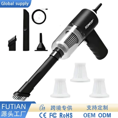 Car vacuum cleaner, wireless, with super-strong suction power, suitable for both car and home use, mini, handheld, portable, and high-power, with dual functions for cleaning and drying