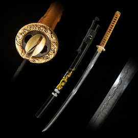 龙泉一体手工雕物日本刀东洋长刀居合武士katana批发外贸 未开刃