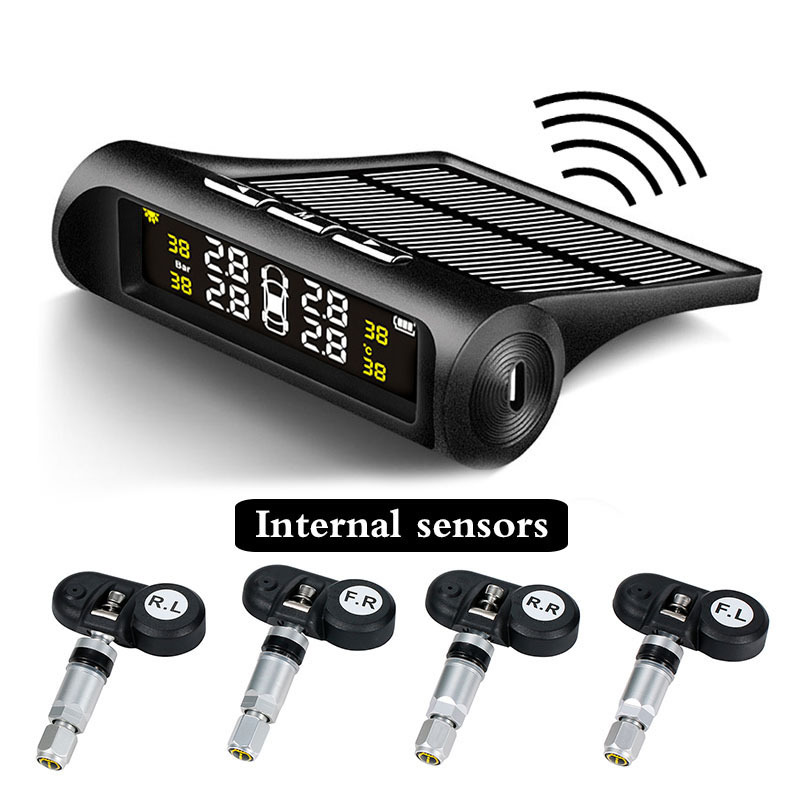 Car Tire Pressure Monitor Wireless Built-In and External Tire Pressure Detector Intelligent Monitoring Tpms Manufacturer Wholesale