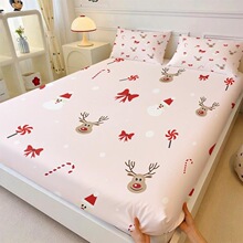 J 66095 Flannel Printed Bed Sheet ĥëӡ������ ŷ���羳
