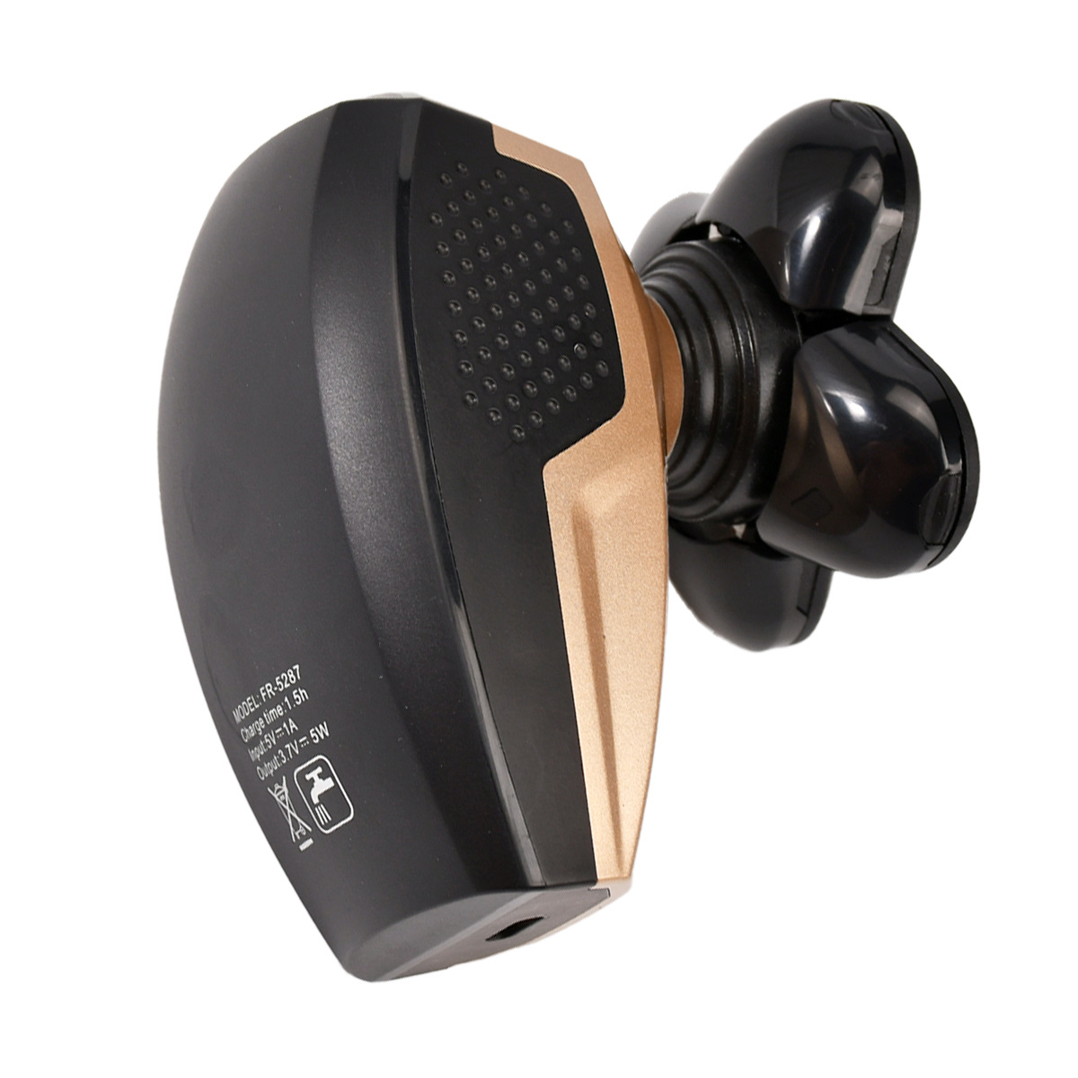 Afeitadora eléctrica cinco en uno con pantalla digital transfronteriza, máquina de afeitar de 5 cabezales, recargable por USB, lavable en todo el cuerpo, para cabeza calva, al por mayor.