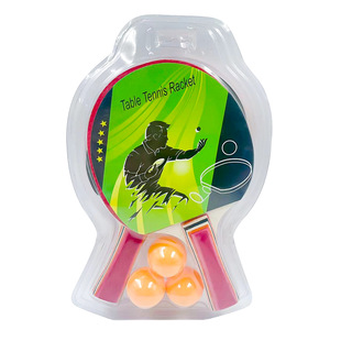Table tennis racket suit foreign trade training two beat three ball double blister two a pair of factory cross-border export 777-11