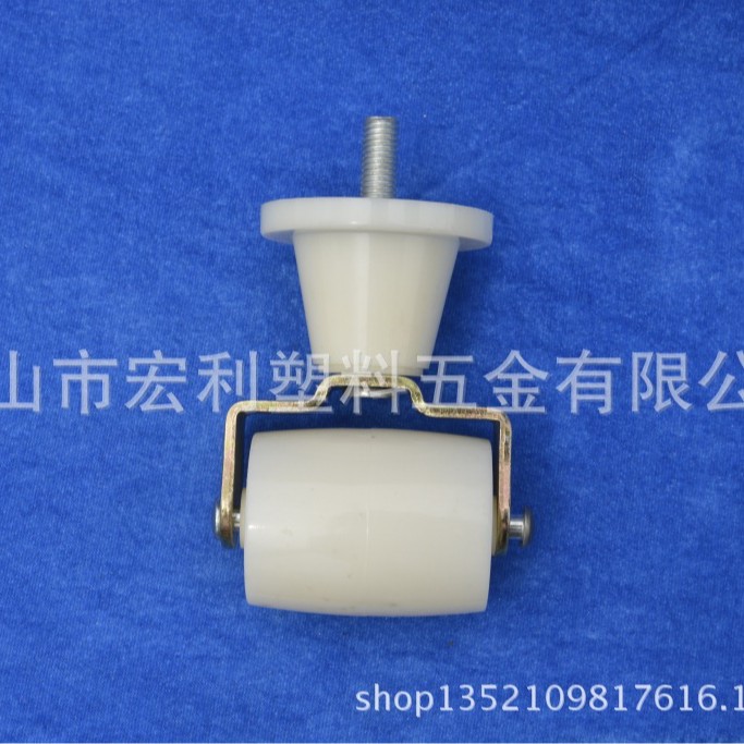 供应厂价优质 家具 酒店 脚轮 宾馆 万向 床脚 ABS米白色 10cm