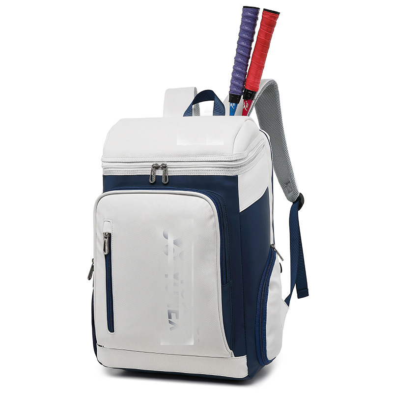 Bolsa de bádminton 1408 para hombres y mujeres, mochila de tenis para deportes al aire libre de gran capacidad para equipos nacionales con compartimento independiente para zapatos, impermeable