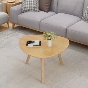 Ruichao Nordic Solid Wood Small Coffee Table Windowsill Corner Table Household Coffee Table Living Room Round Table Sofa Mini Small Side Table