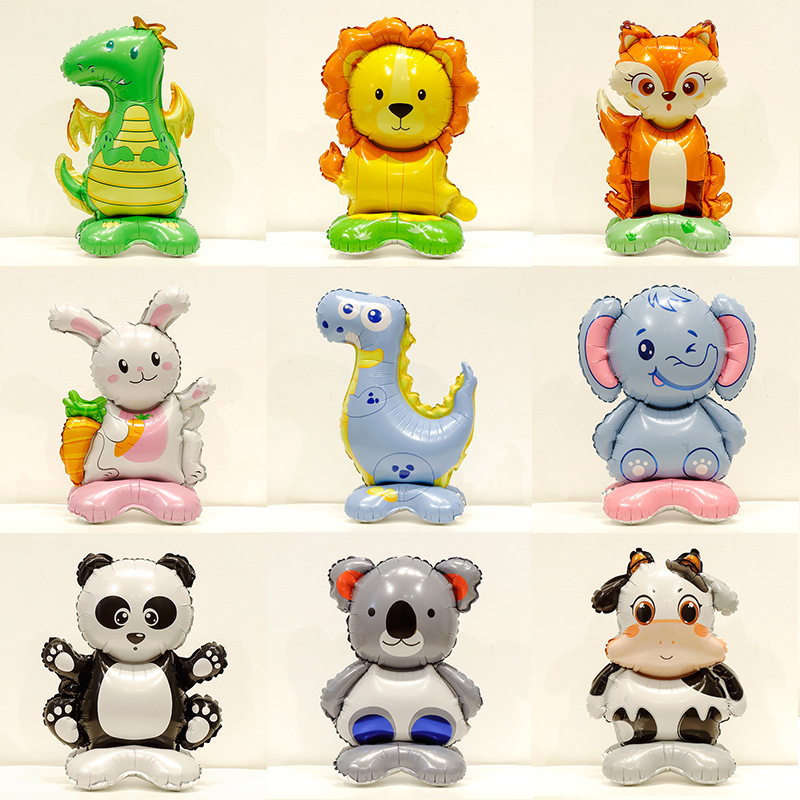 Globo de aluminio conejo de pie para fiesta infantil_voghion.com