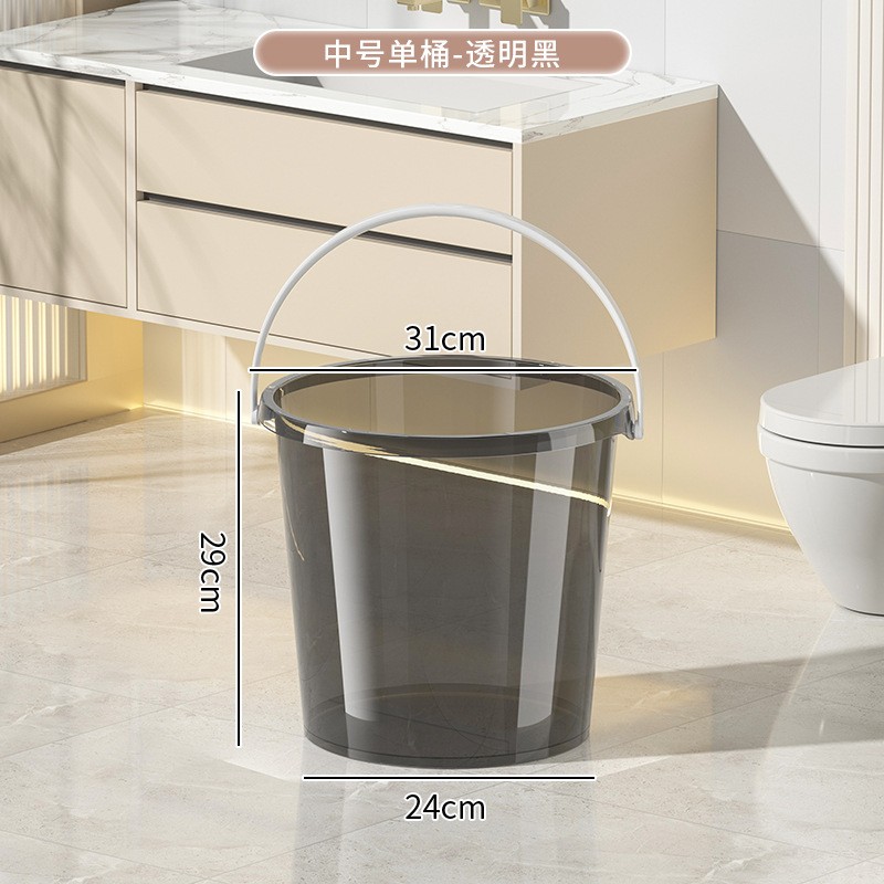 투명 블랙 [두껍게 * 중간 배럴] 커버 없이