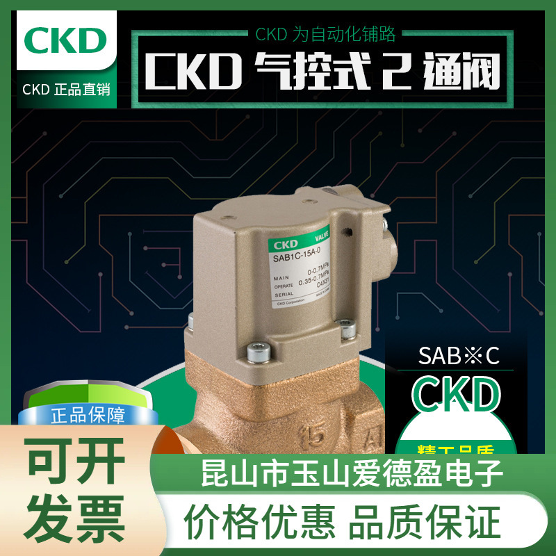CKD原装气控式2通阀 SAB2S-20A/2/40A/50A-C  SAB2S-8A-E