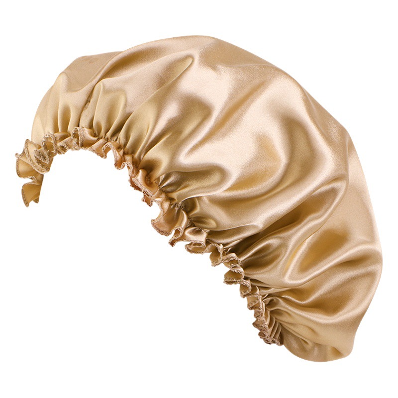 Satin lace nightcap shower cap beauty makeup cap silk home hat TJM-250