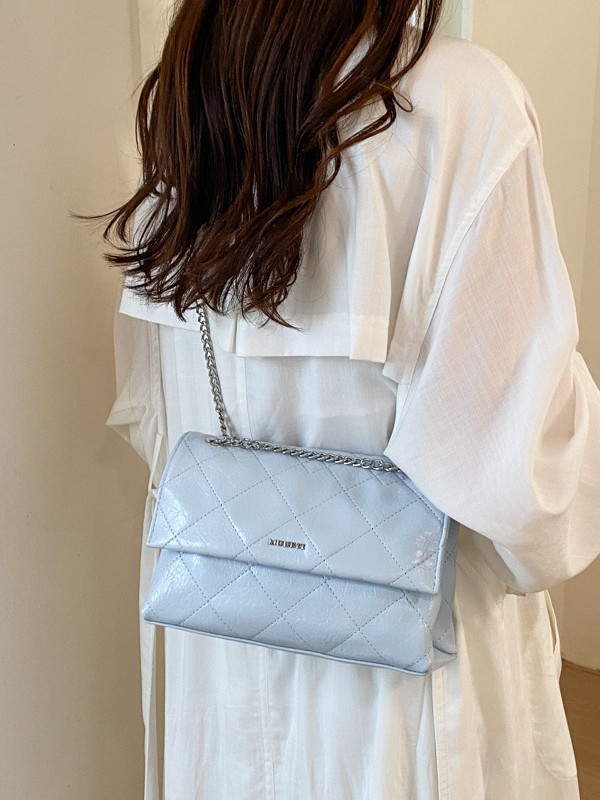 Bolso para mujeres 2026 nueva moda cadena de diamante bolso cuadrado de alta calidad lujoso ligero exquisito mochila de hombro