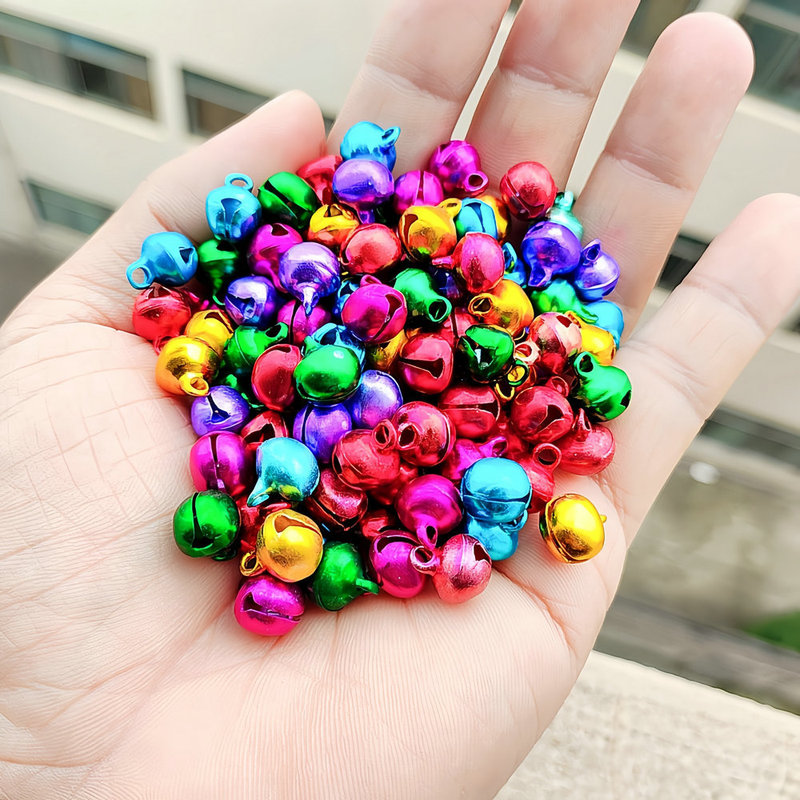Aluminum Colorfulful Ringable Small Bells DIY Handmade Accessories to Make Pet Pendants Christmas Bracelets Pendant Jewelry Aluminum Colorfulful Ringable Small Bells DIY Handmade Accessories to Make Pet Pendants Christmas Bracelets Pendant Jewelry