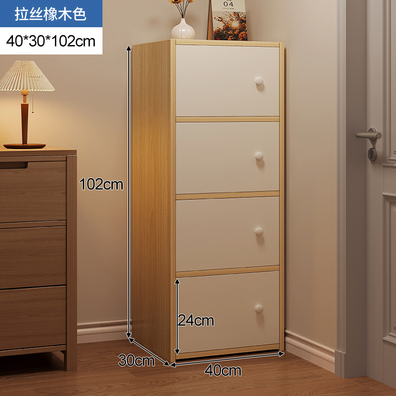 gabinete de almacenamiento de cinco tazas armario de almacenamiento del dormitorio armario estrecho armario vertical armario cajón armario de la sala de estar contra la pared armario de la cama de piso