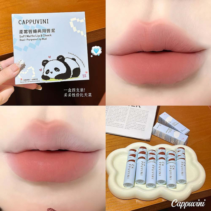 CAPPUVINI suave niebla lipstick blush blush blush natural blush blush cosmético transfronterizo
