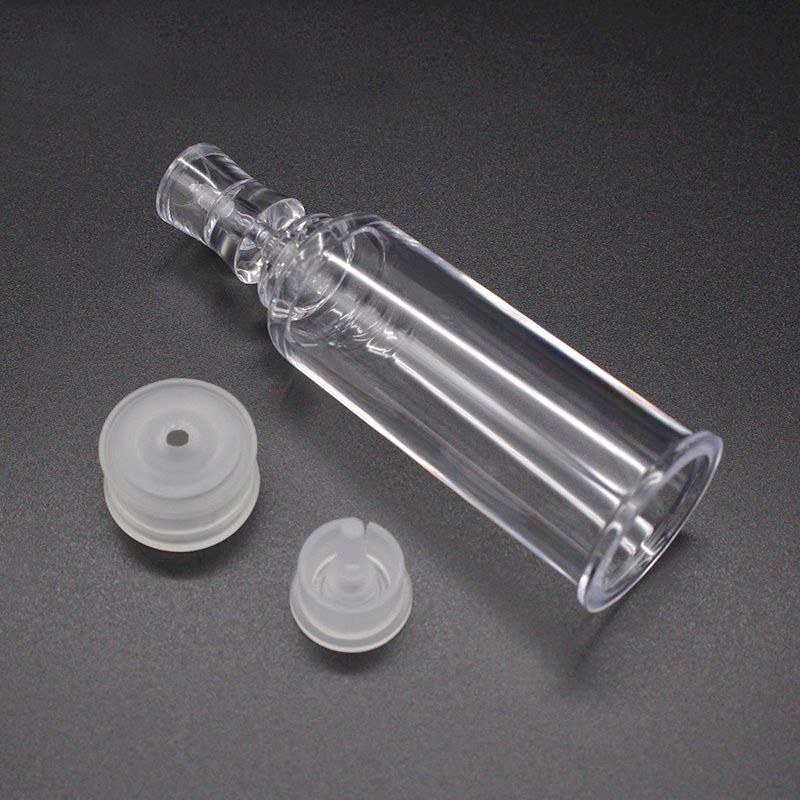 Botella de flor de ciruela marrón 3-20ml botella de empuje botella de mantenimiento fresco desechable botella de jeringa rota esencia sub-botella líquida