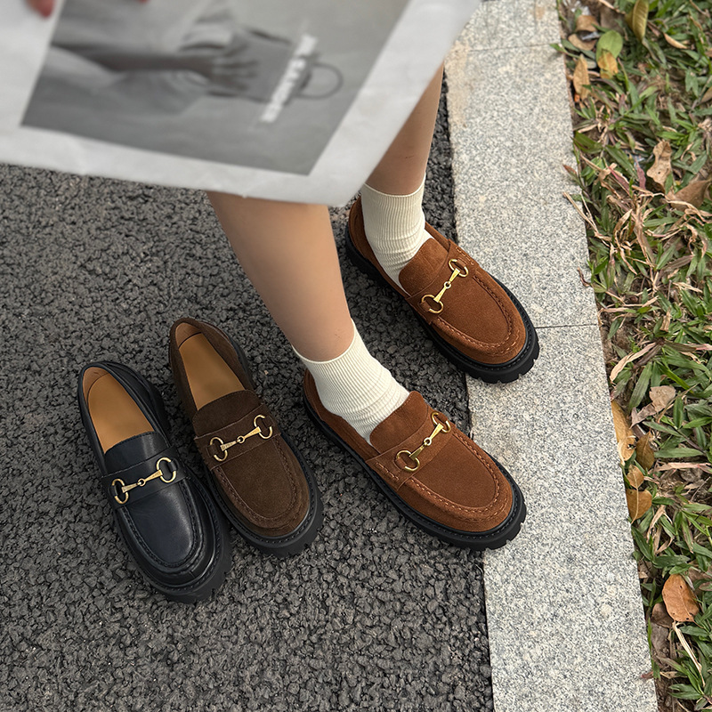 502-1 New Style Platform Sole Height-Increasing Genuine Leather Breathable Sweat-Absorbing Korean-Style Versatile Jk Leather Shoes 502-1 New Style Platform Sole Height-Increasing Genuine Leather Breathable Sweat-Absorbing Korean-Style Versatile Jk Leather Shoes