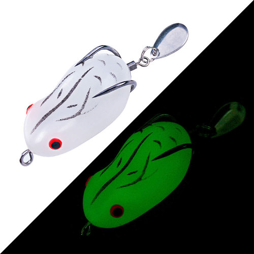 New rabbit frog Luya fake bait sequin double hook thunder frog 8G14G modified thunder frog fake bait fishing black fish bait