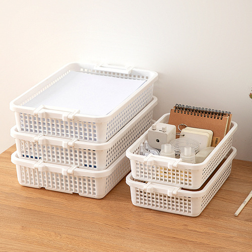 Kitchen storage basket, toys, sundries, files, desktop storage basket, plastic basket, dirty clothes, bath storage box, storage basket
