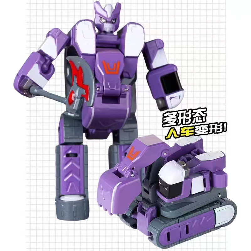 Equipo de ingeniería de construcción infantil deformación de robot deformación conjunto de puzzle niño regalo juguetes al por mayor