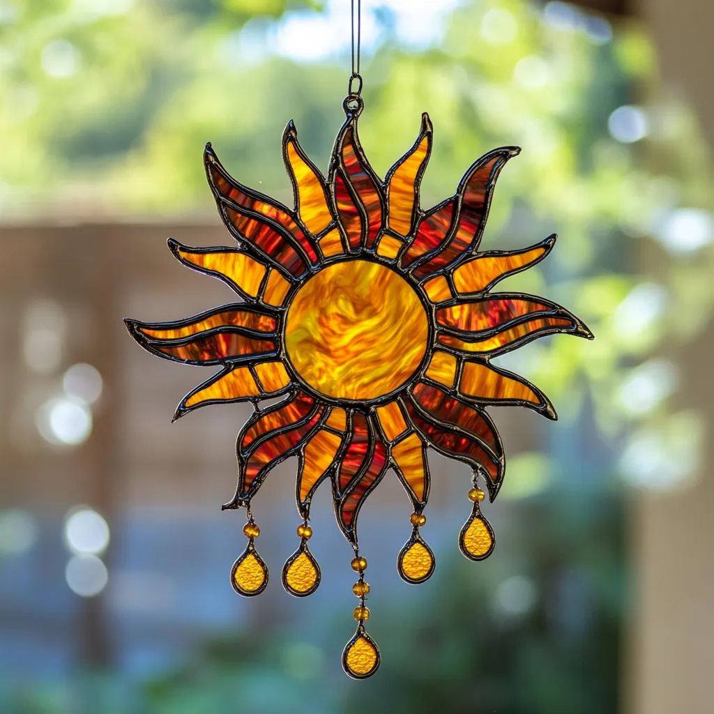 Nuevos productos transfronterizos de acrílico sol colgante decoración balcón ventana colgante regalo del día de la madre